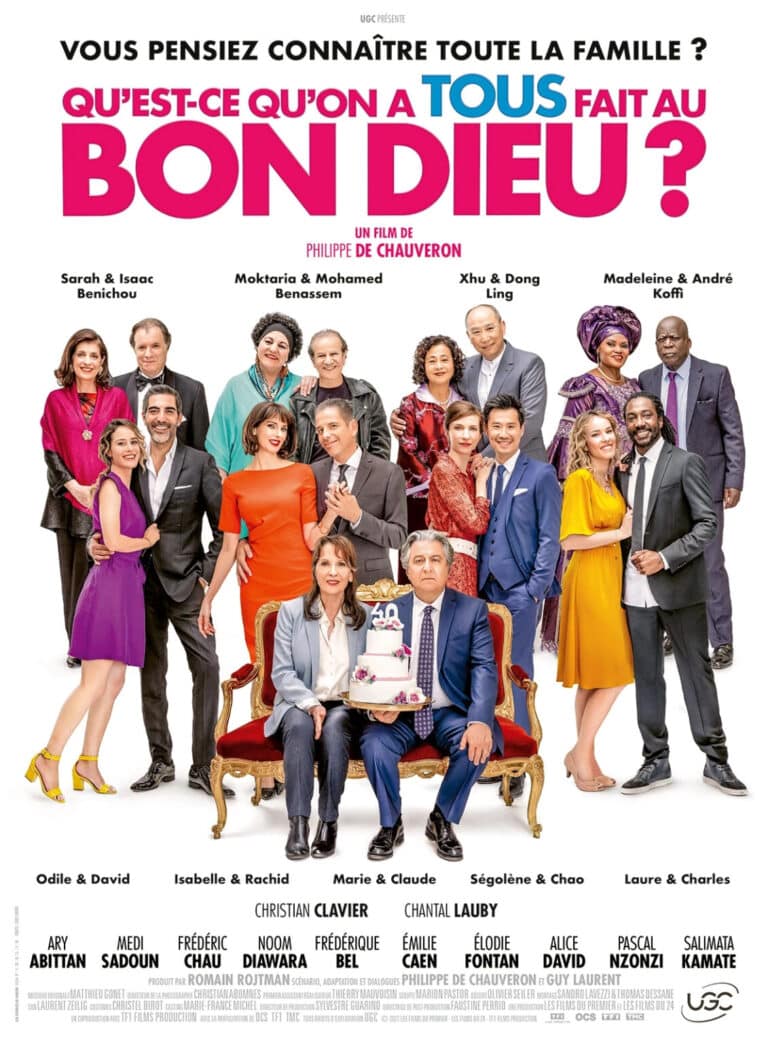 affiche du film qu est ce qu on a tous fait au bon dieu